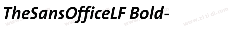 TheSansOfficeLF Bold字体转换